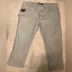 Wrangler Riggs Workwear Jeans Mens 46X30 Brown Cargo Straight Leg Denim Pants